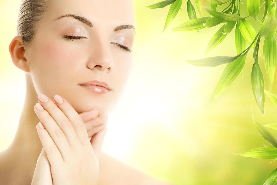 facial skin massage with oils for rejuvenation